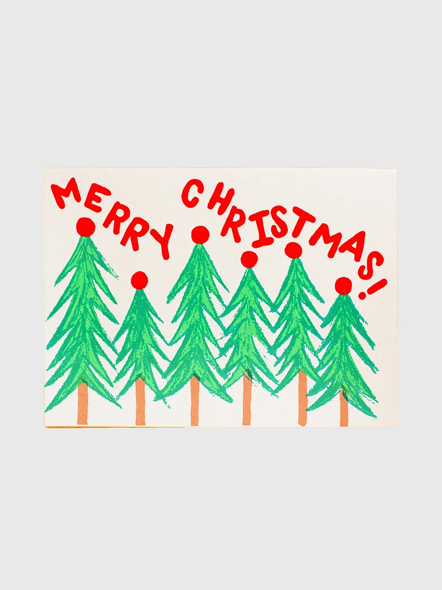Alphabet Studios Christmas Trees Card - Saint Bernard