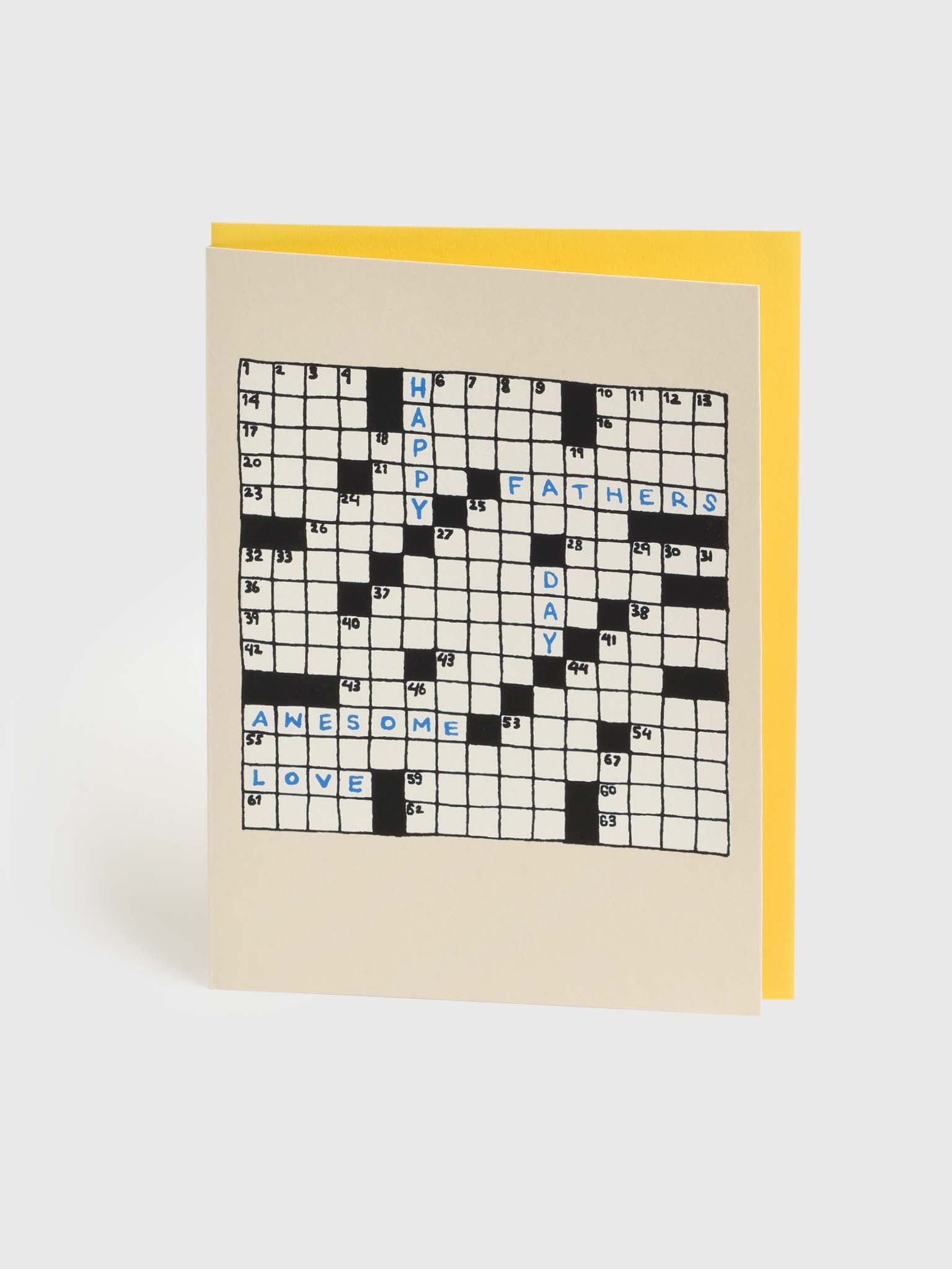 Alphabet Studios Dad Crossword Card - Saint Bernard