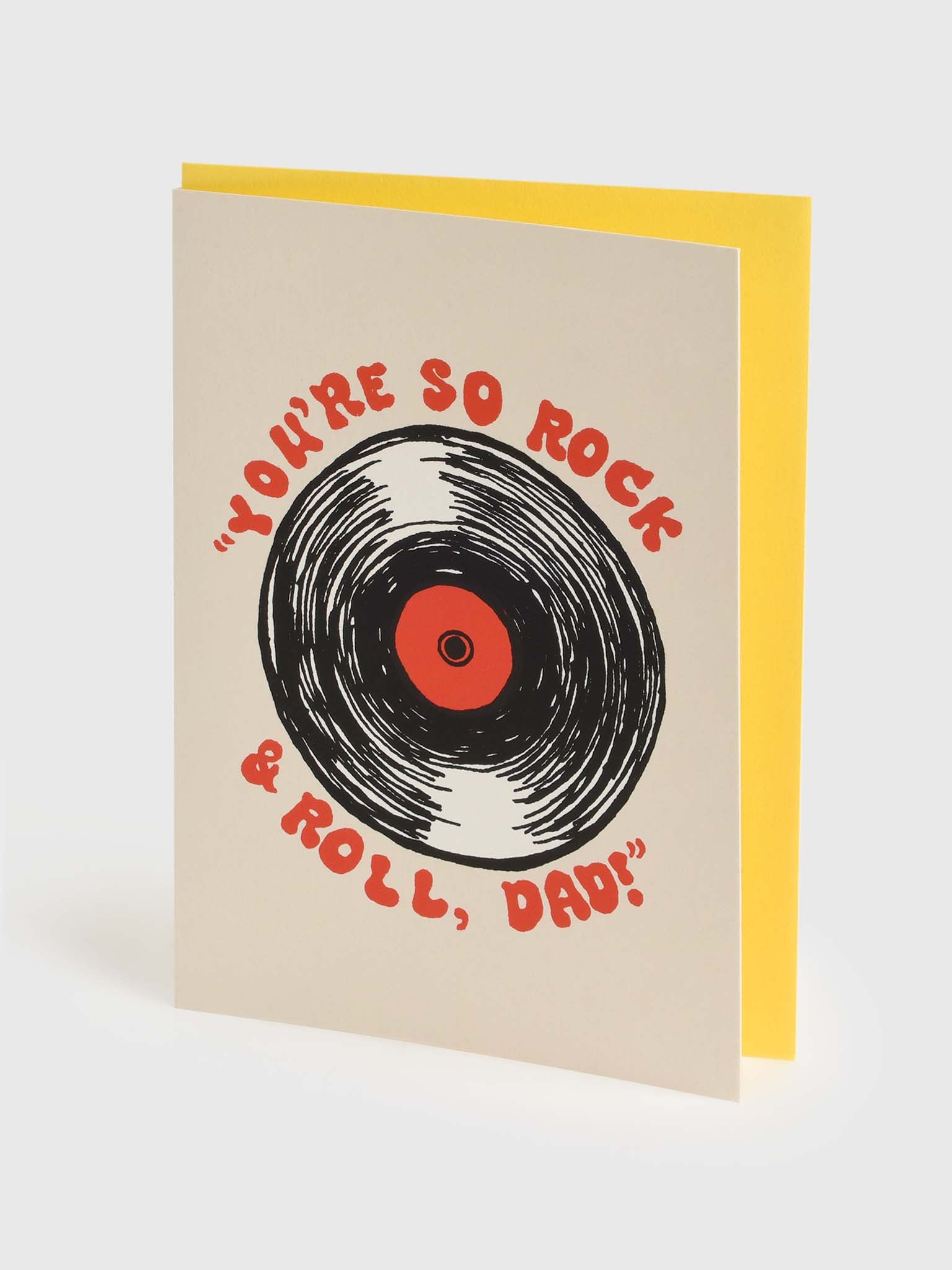 Alphabet Studios Rock + Roll Dad Card - Saint Bernard