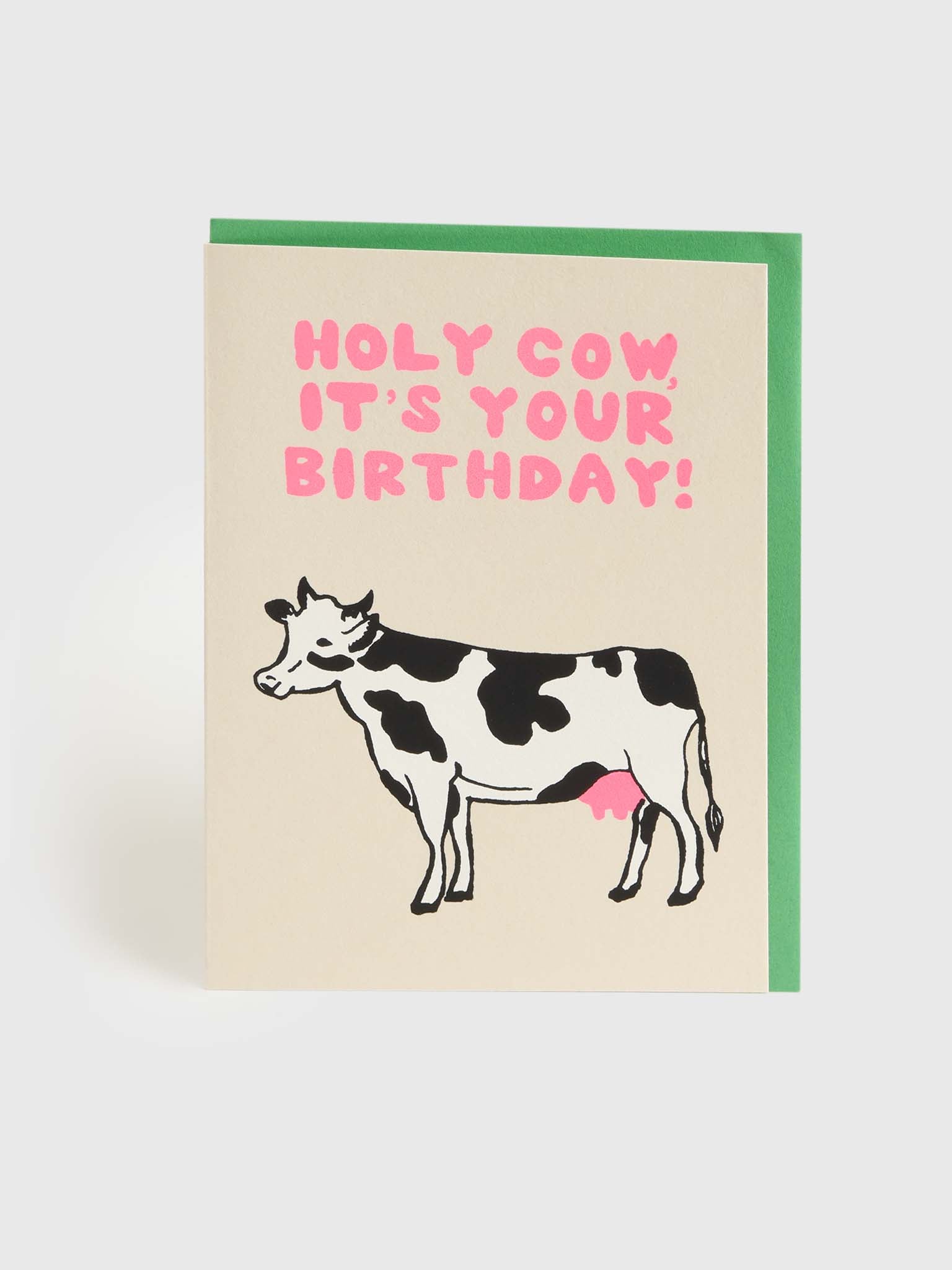 Alphabet Studios Holy Cow Birthday Card - Saint Bernard