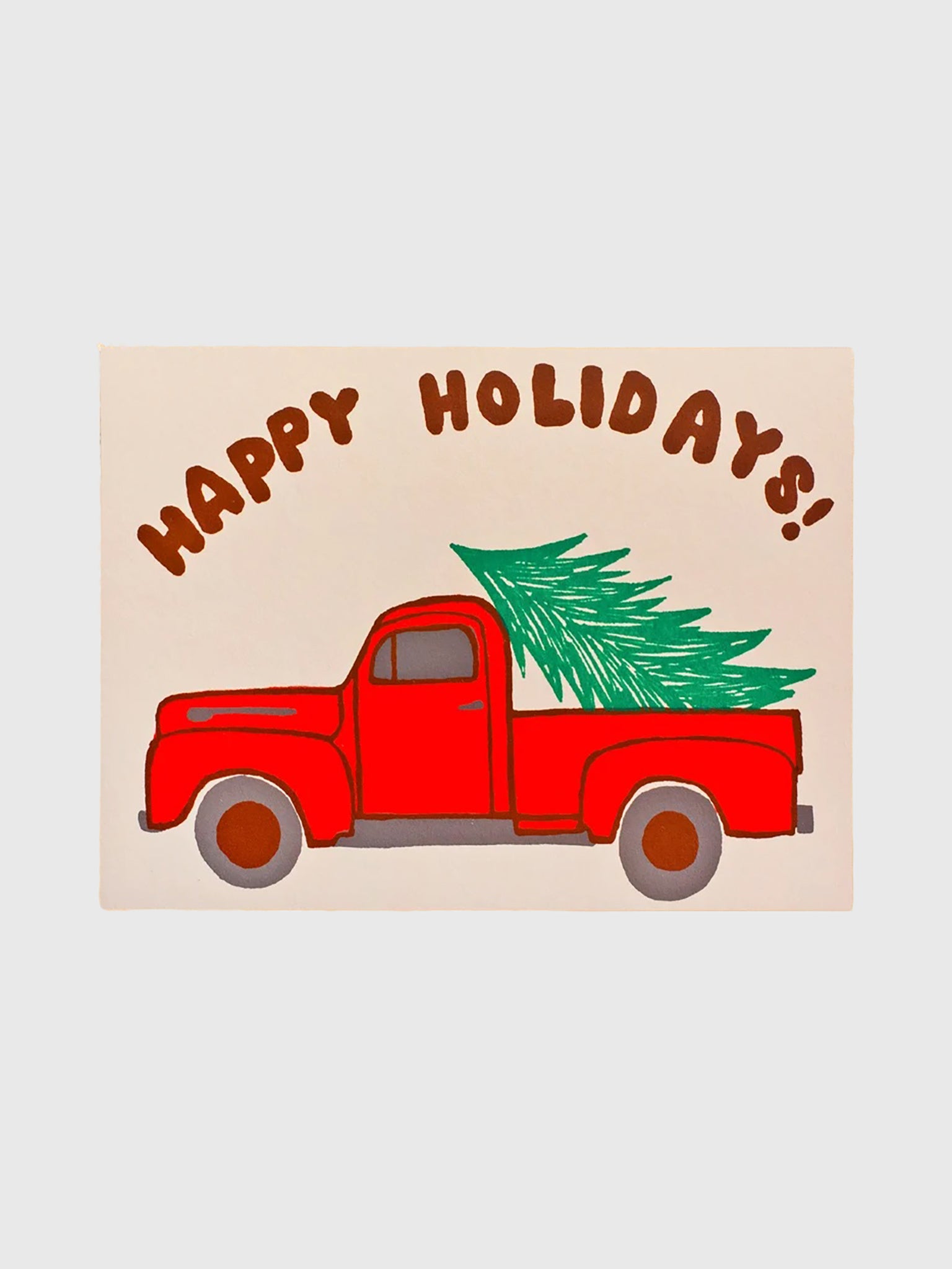 Alphabet Studios Holiday Truck Card - Saint Bernard