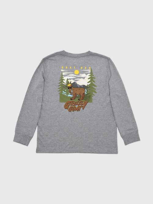 Goat USA Boys' Grizzly GOAT Long Sleeve T-Shirt