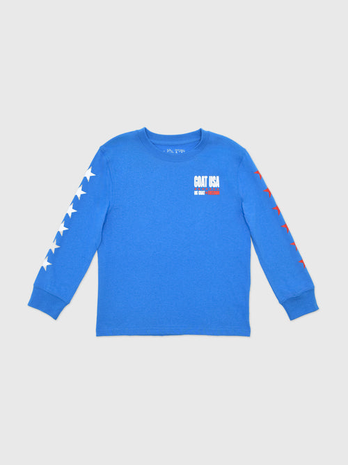 Goat USA Boys' Football Bowl Long Sleeve T-Shirt - Saint Bernard
