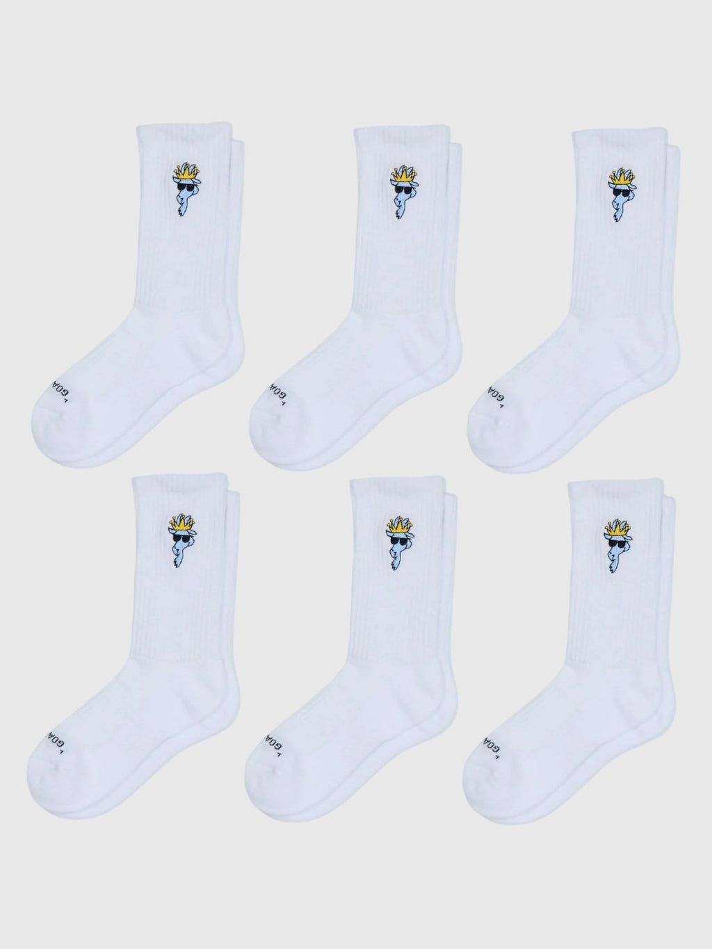 Goat USA Boys' Youth OG 6-Pack Socks