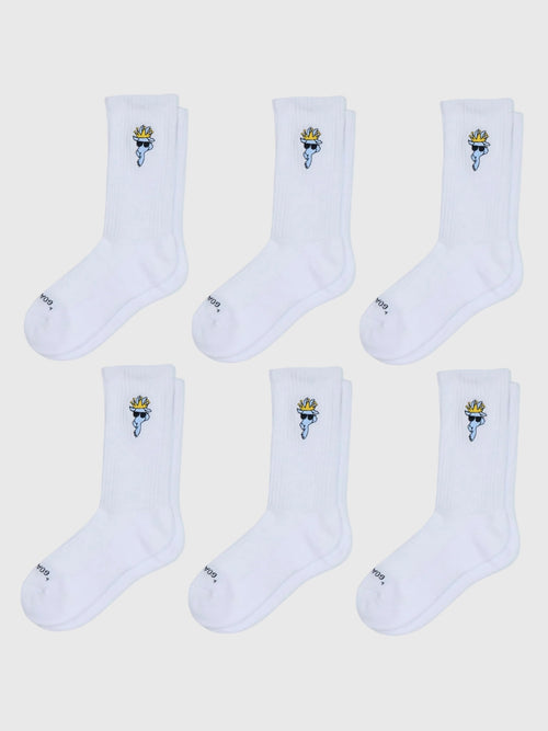 Goat USA Boys' Youth OG 6-Pack Socks