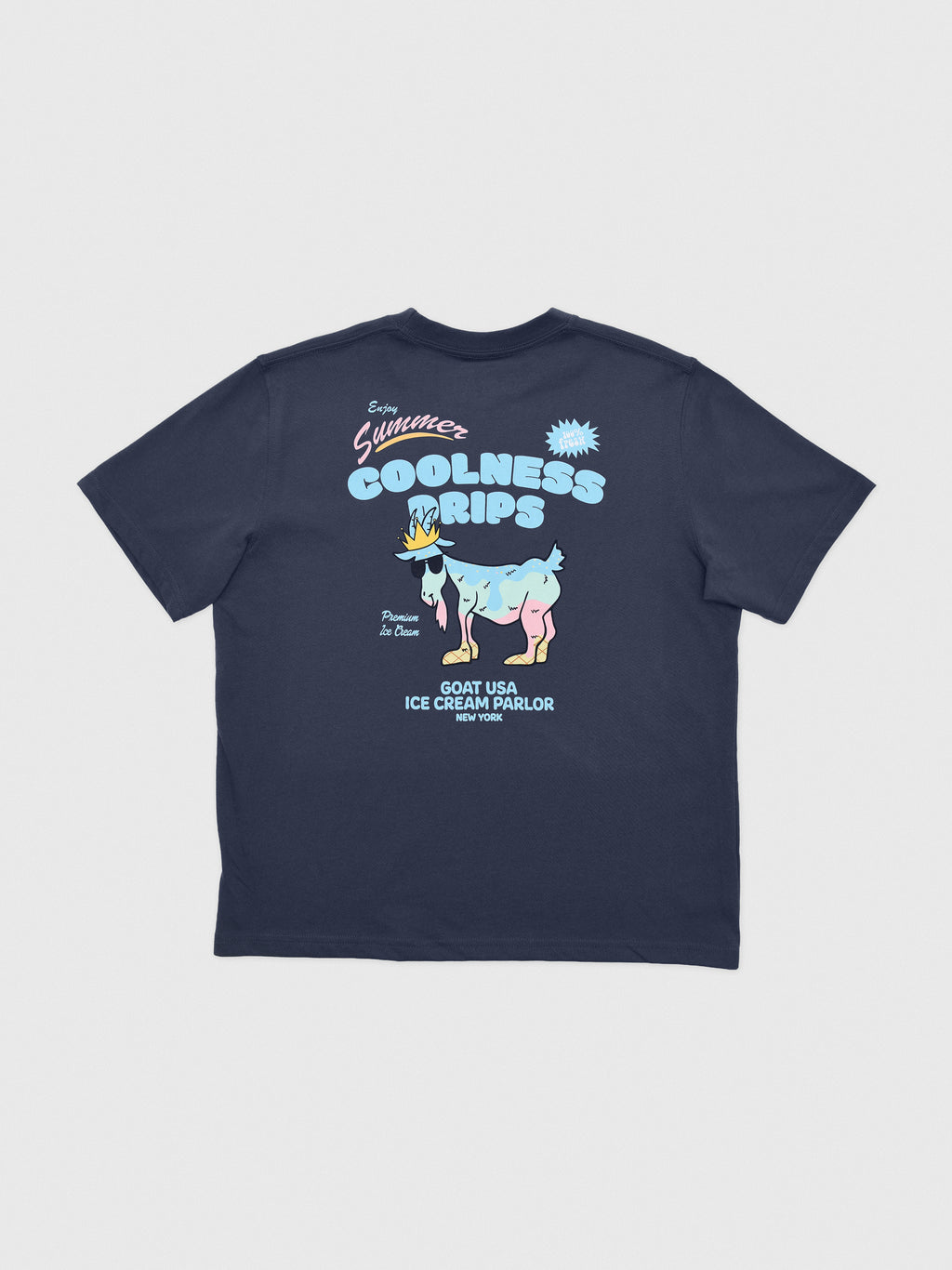 Goat USA Boys' Coolness Drips Ice Cream T-Shirt - Saint Bernard