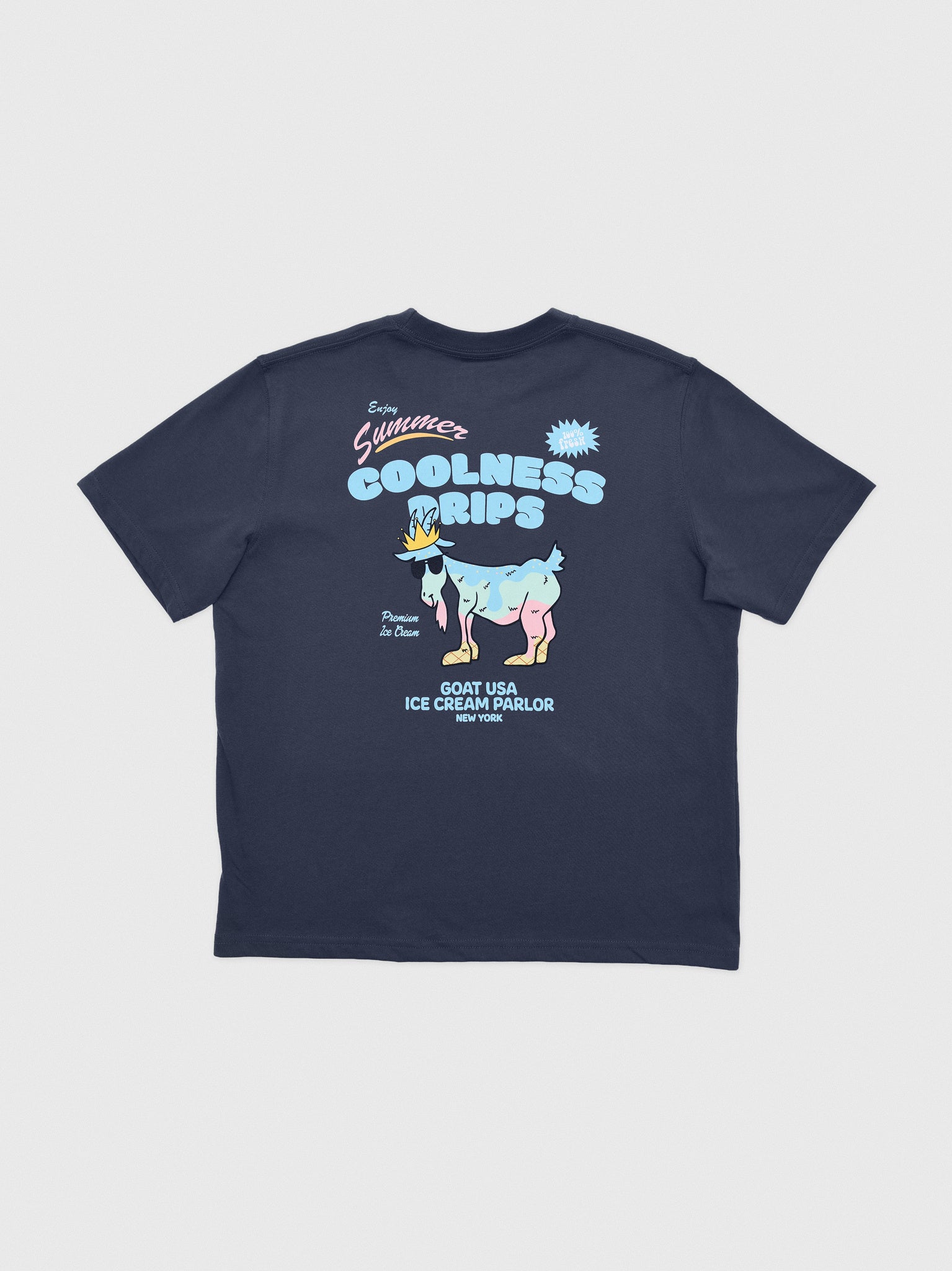 Goat USA Boys' Coolness Drips Ice Cream T-Shirt - Saint Bernard