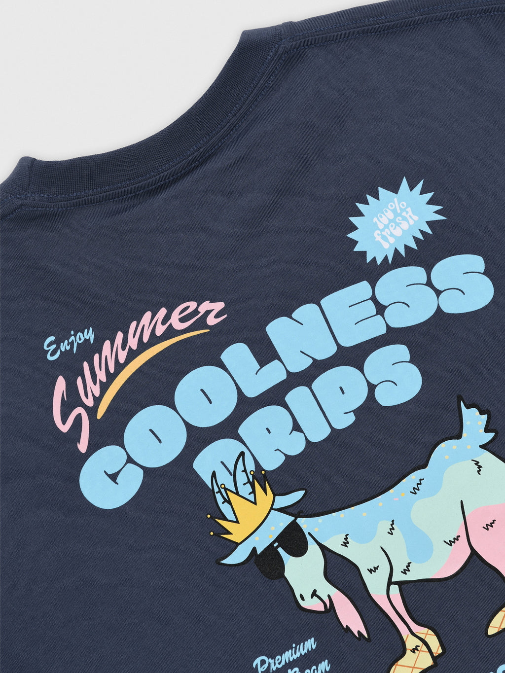Goat USA Boys' Coolness Drips Ice Cream T-Shirt - Saint Bernard