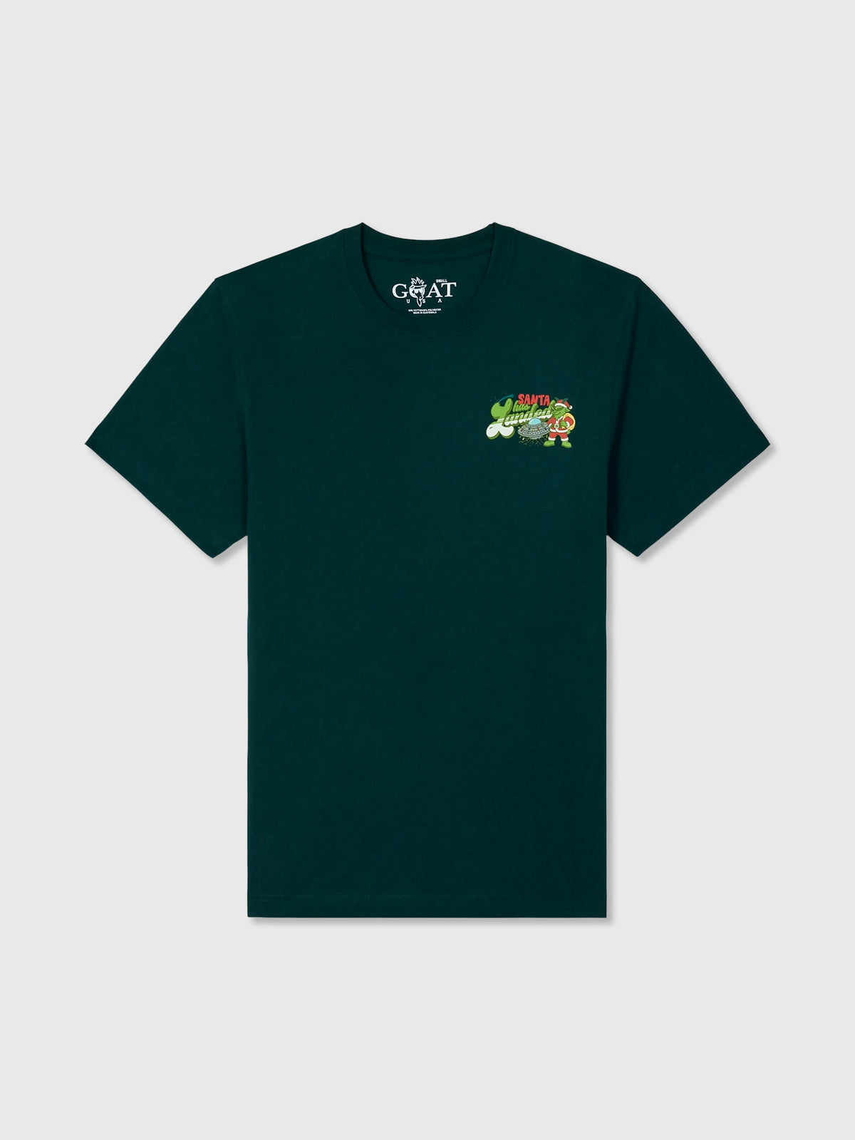 Goat USA Boys' Santa Has Landed T-Shirt - Saint Bernard