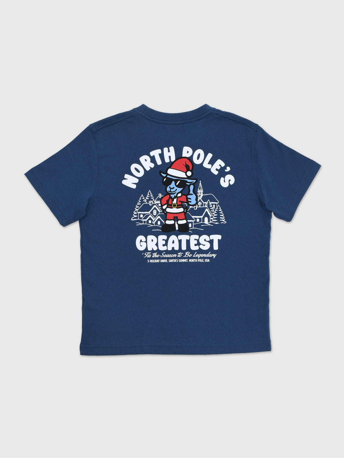 Goat USA Boy's North Pole's Greatest T-Shirt - Saint Bernard