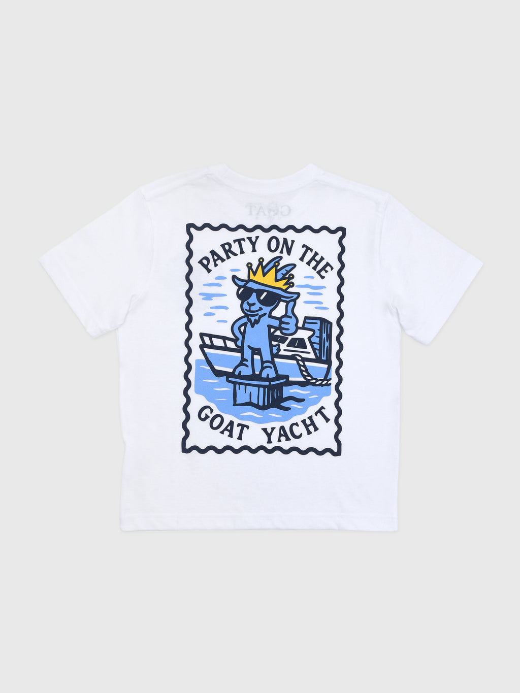 Goat USA Boys' Party On The Goat Yacht T-Shirt - Saint Bernard