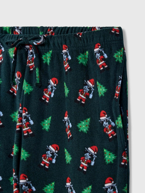 Goat USA Boys' Santa Thumbs Up AOP Pajama Pant - Saint Bernard