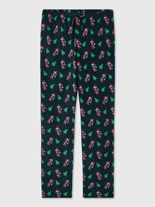 Goat USA Boys' Santa Thumbs Up AOP Pajama Pant - Saint Bernard