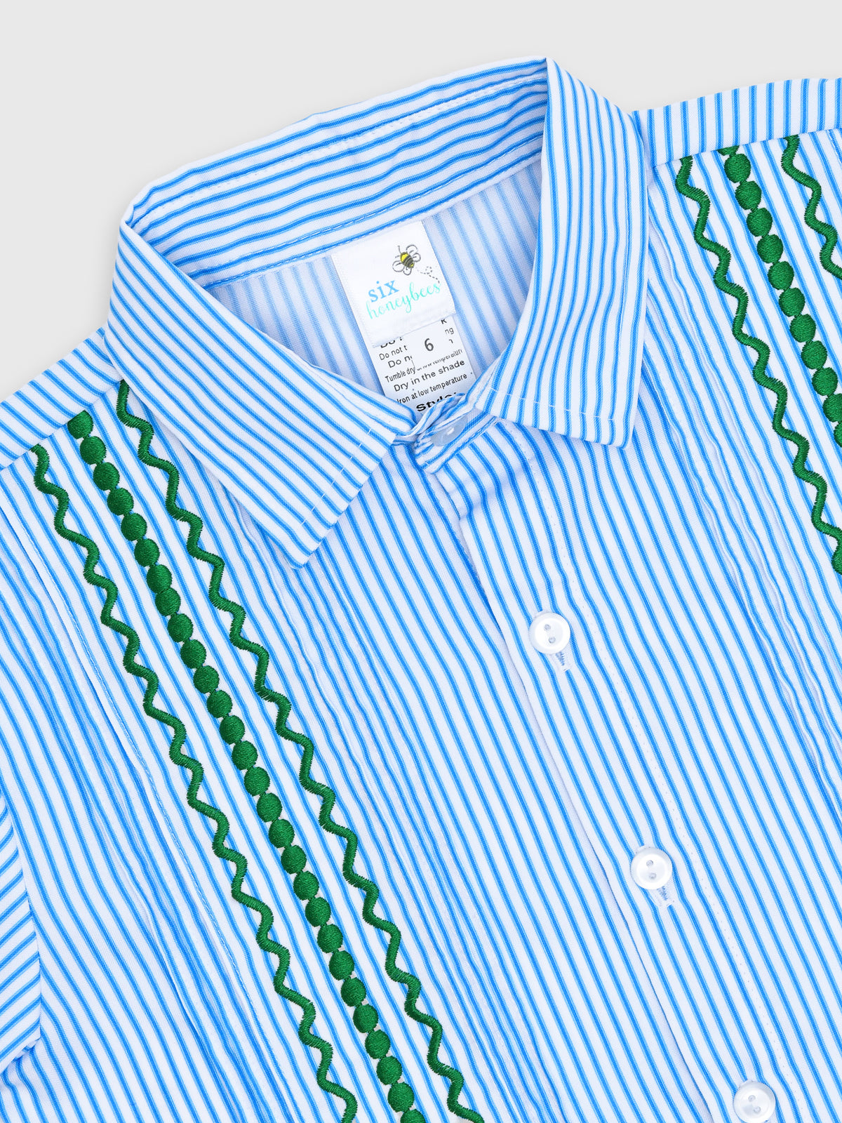 Six Honeybees Boys' Guayabera Shirt - Saint Bernard