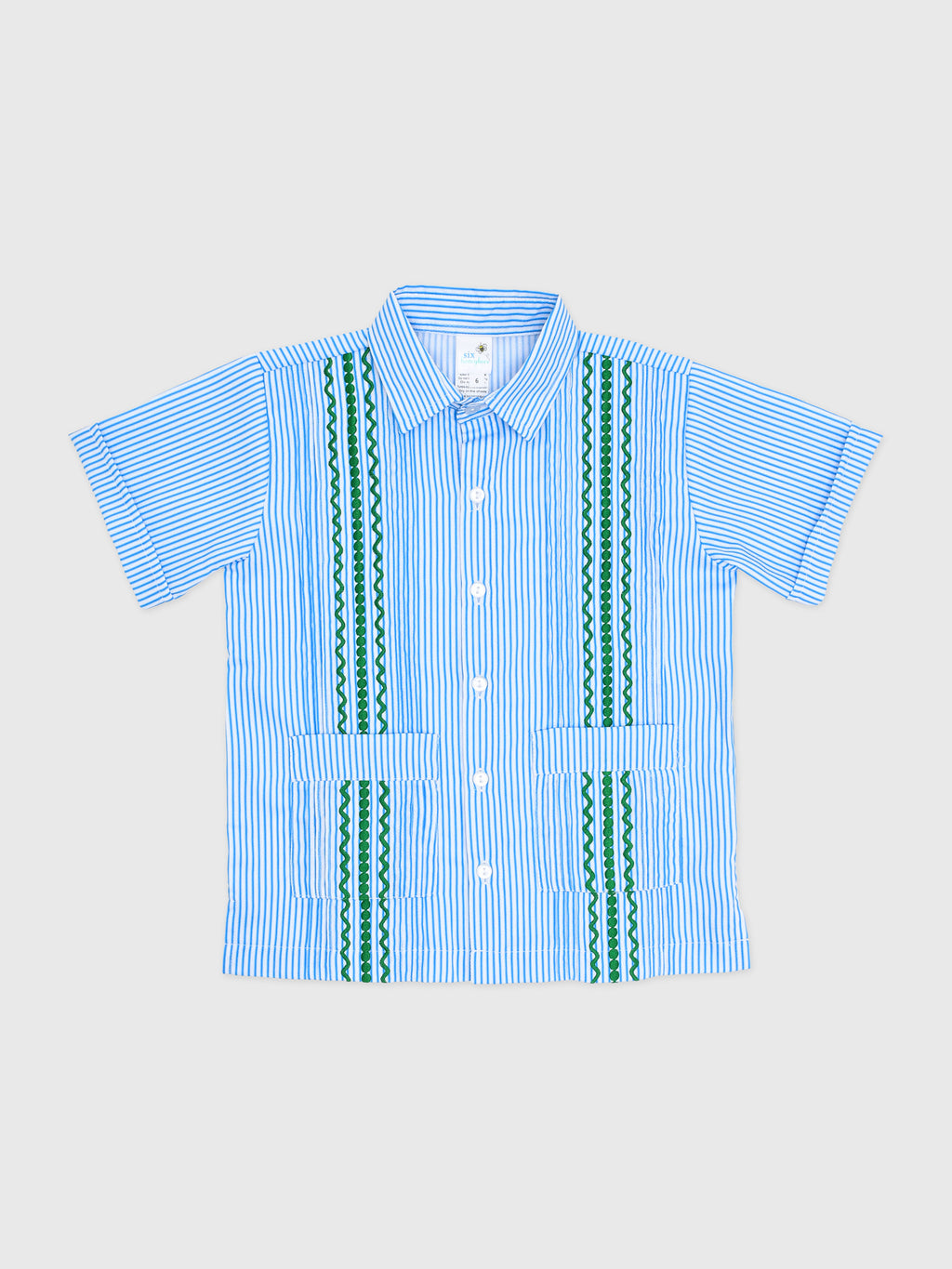 Six Honeybees Boys' Guayabera Shirt - Saint Bernard