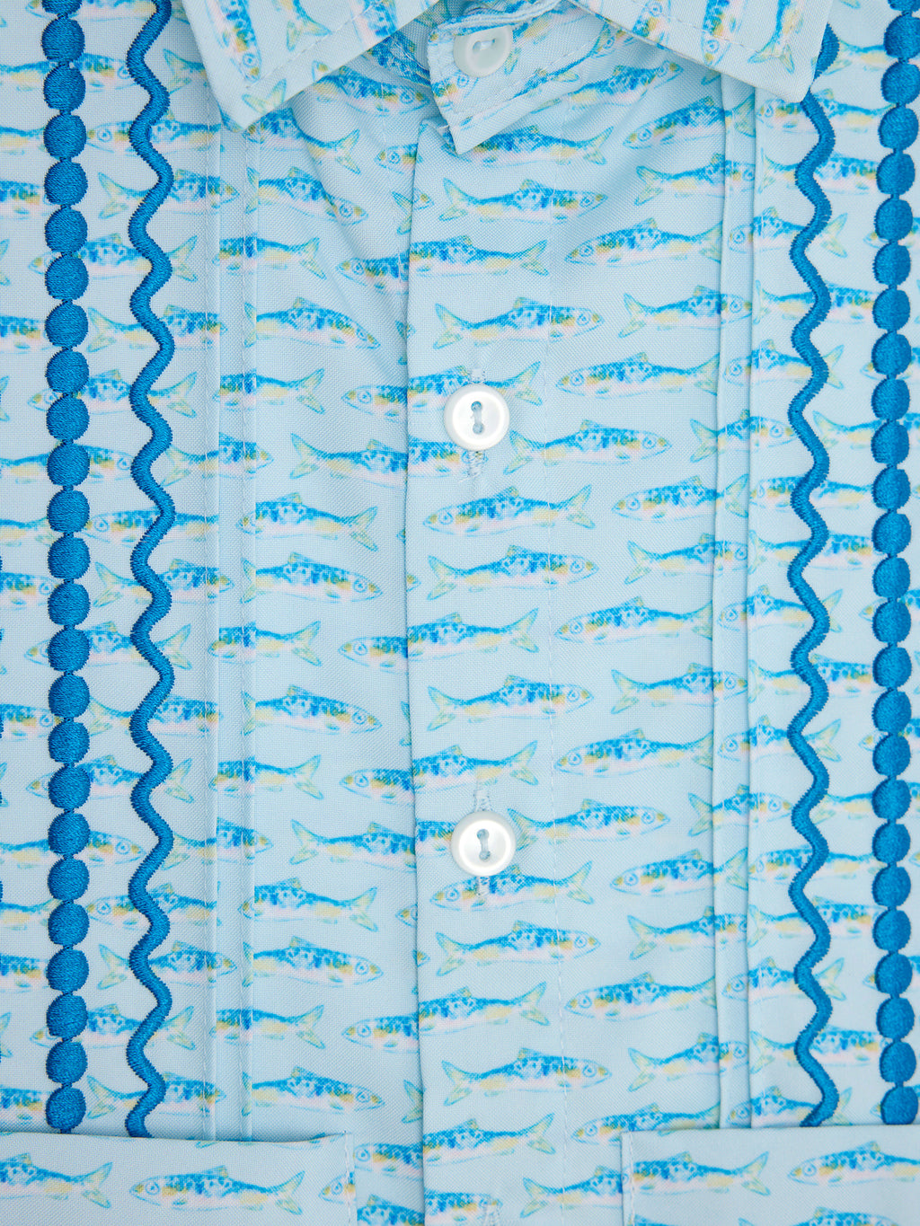 Six Honeybees Boys' Guayabera Shirt - Saint Bernard