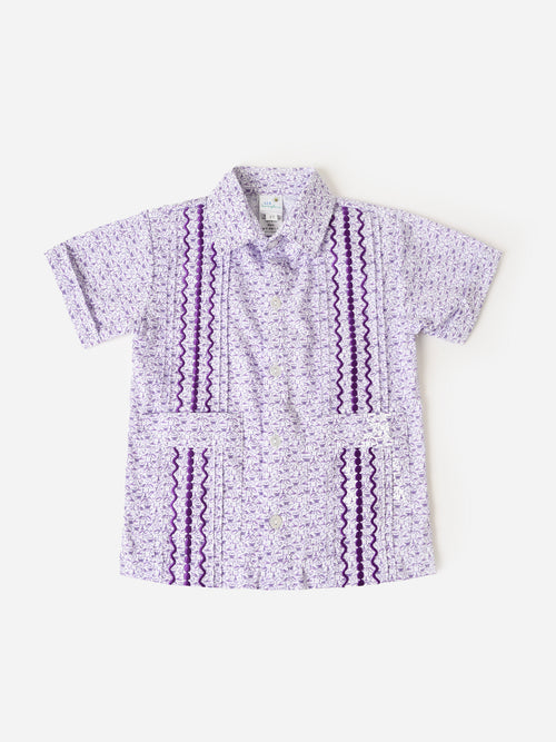 Six Honeybees Boys' Guayabera Shirt