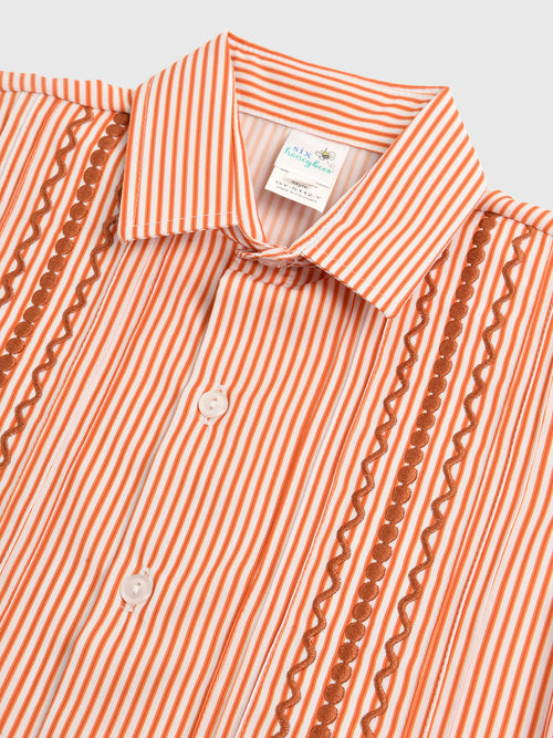 Six Honeybees Boys' Guayabera Shirt