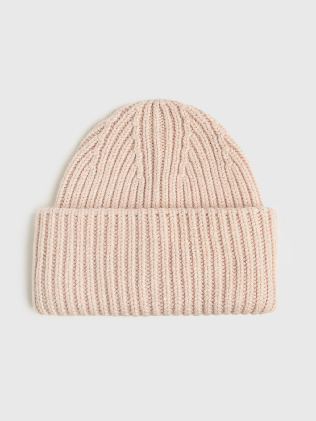 Amato Women's Cashmere Thick Ribbed Beanie - Saint Bernard