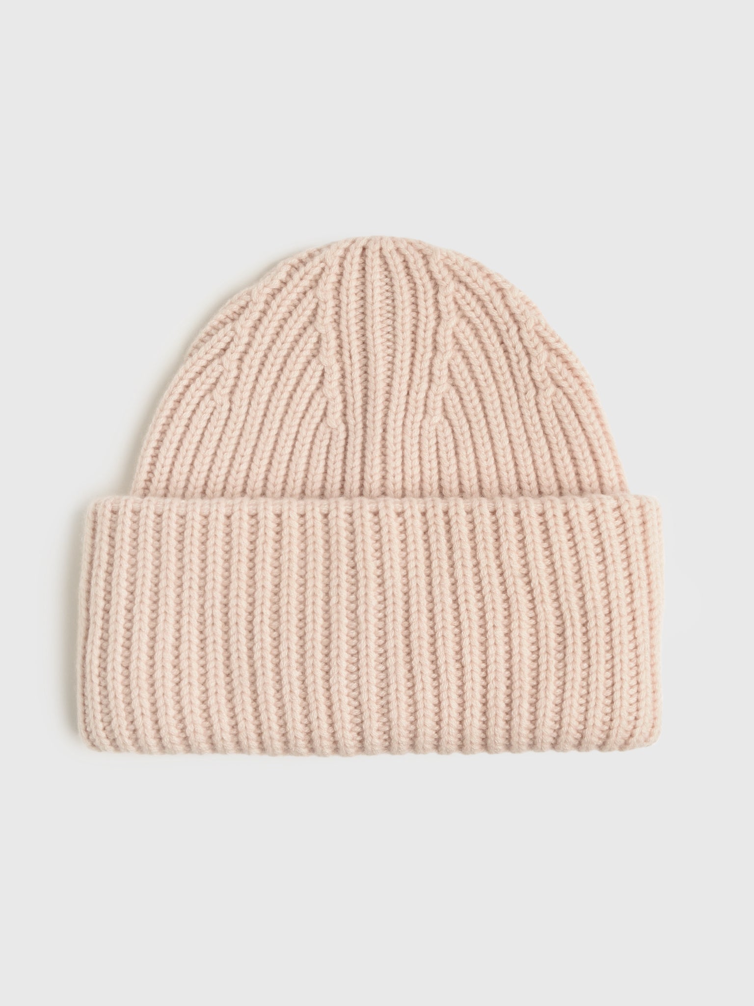 Amato Women's Cashmere Thick Ribbed Beanie - Saint Bernard