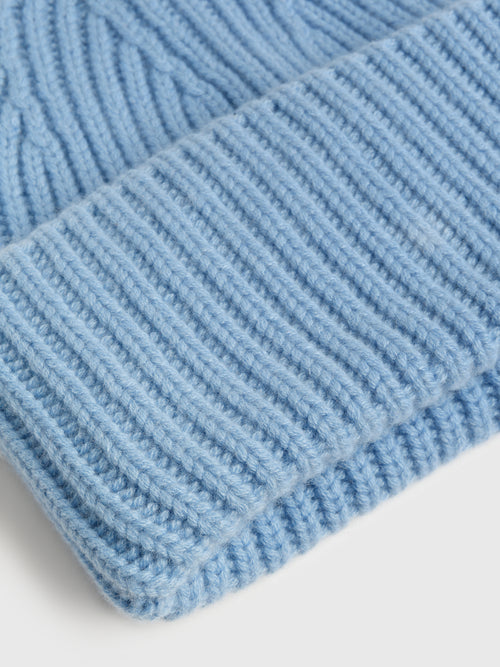 Amato Women's Cashmere Thick Ribbed Beanie