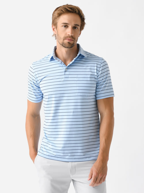 Harlestons Men's The Striped Seaside Pocket Polo