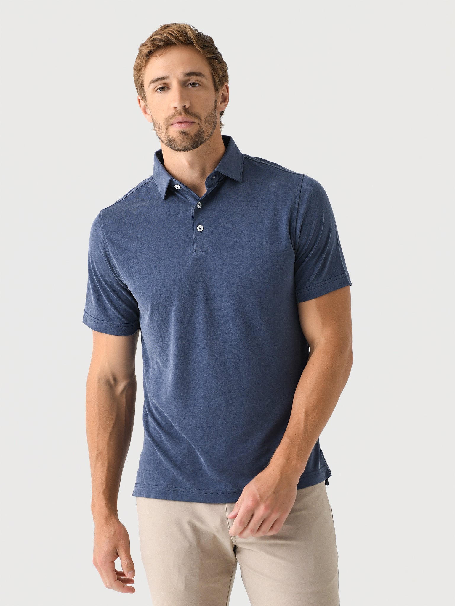 Harlestons Men's The Seaside Mesh Polo - Saint Bernard