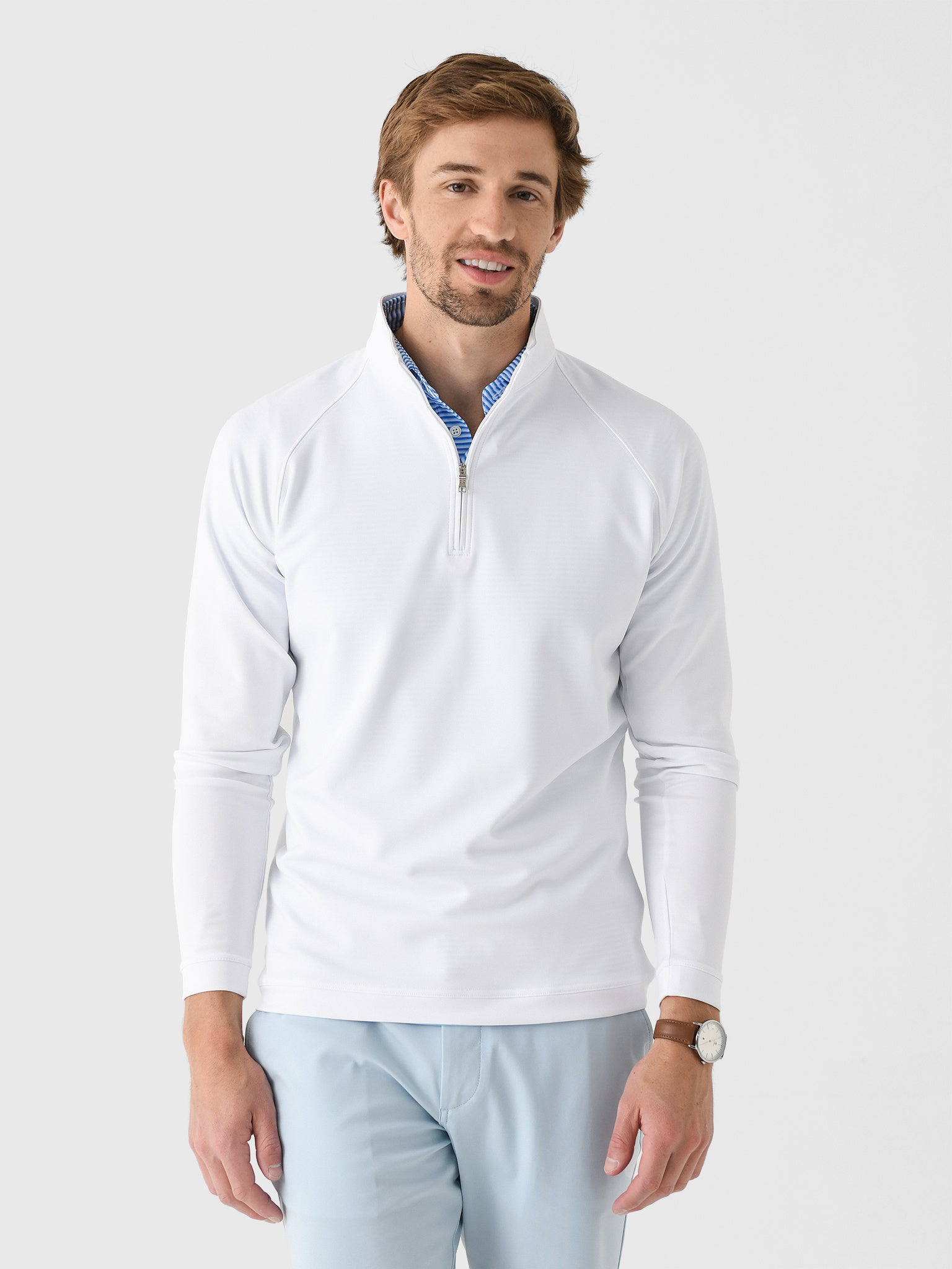 Harlestons Men's The Sullivans Quarter-Zip - Saint Bernard