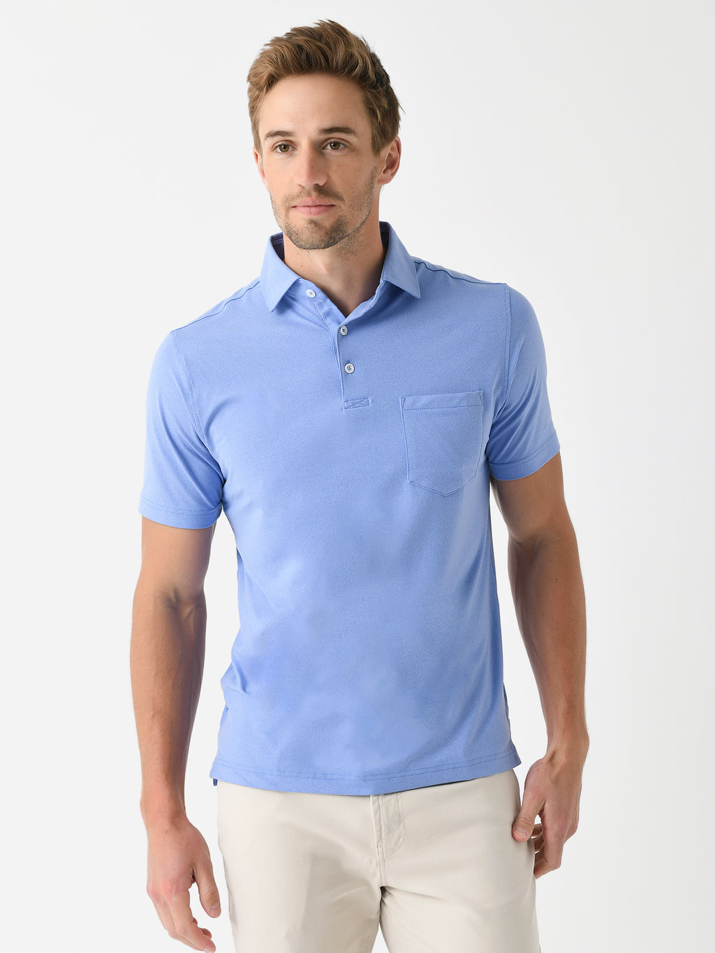 Harlestons Men's The Seaside Pocket Polo - Saint Bernard