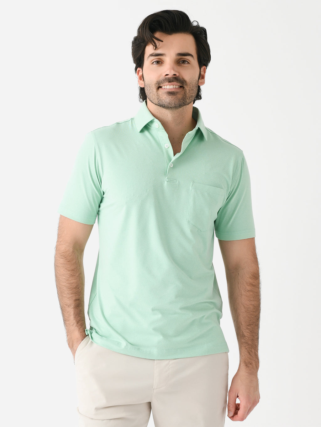 Harlestons Men's The Seaside Pocket Polo - Saint Bernard