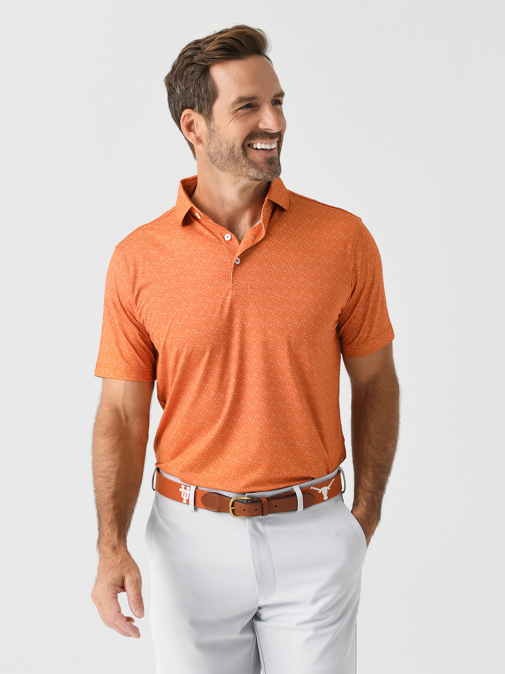 Harlestons Men's The Ode to Texas Polo - Saint Bernard