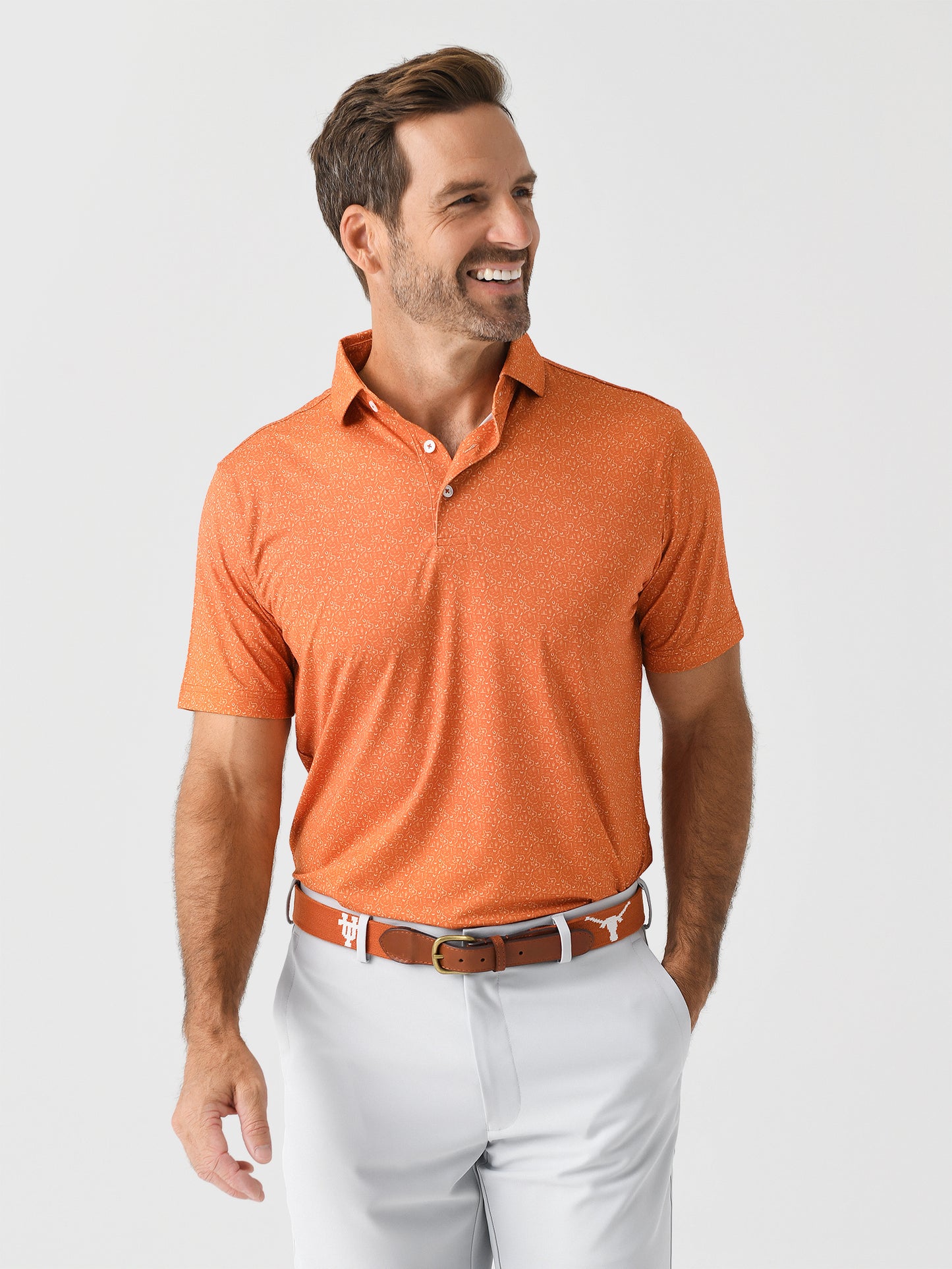 Harlestons Men's The Ode to Texas Polo - Saint Bernard