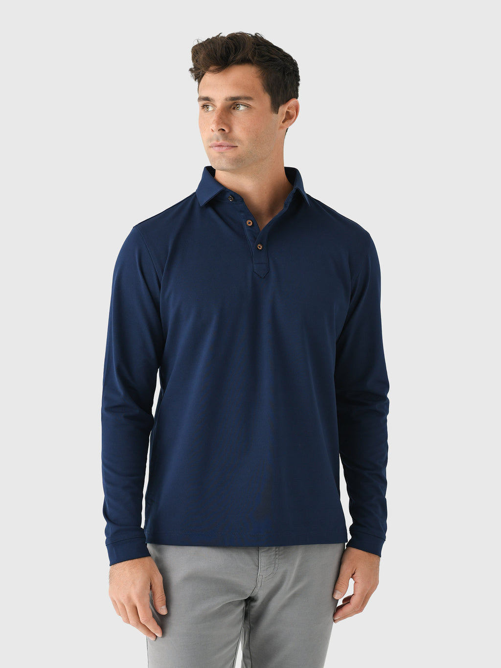 Harlestons Men's The Cypress Long Sleeve Polo - Saint Bernard