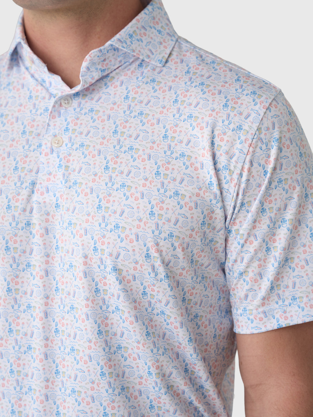 Harlestons Men's The Bluefin Polo - Saint Bernard