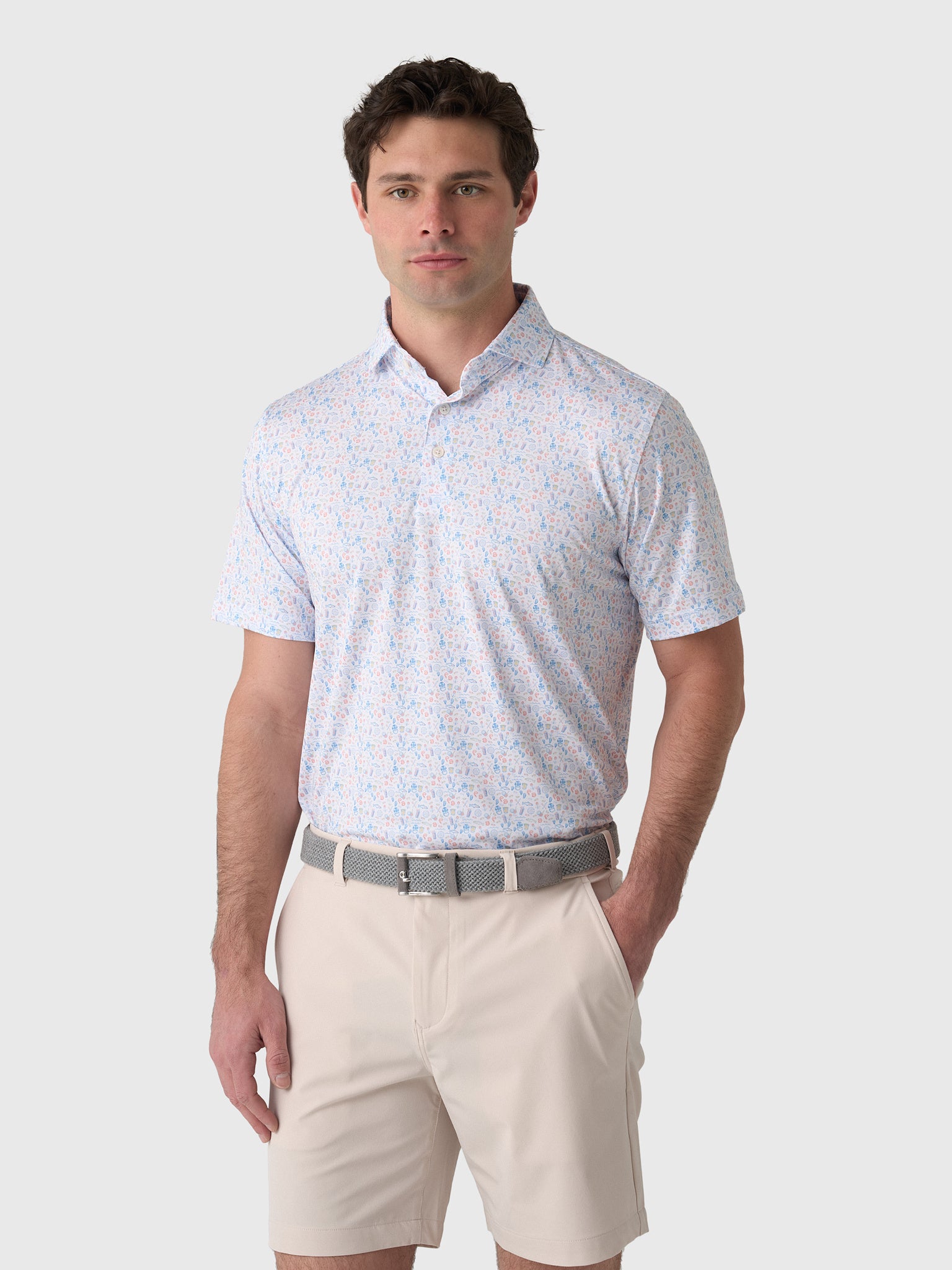 Harlestons Men's The Bluefin Polo - Saint Bernard