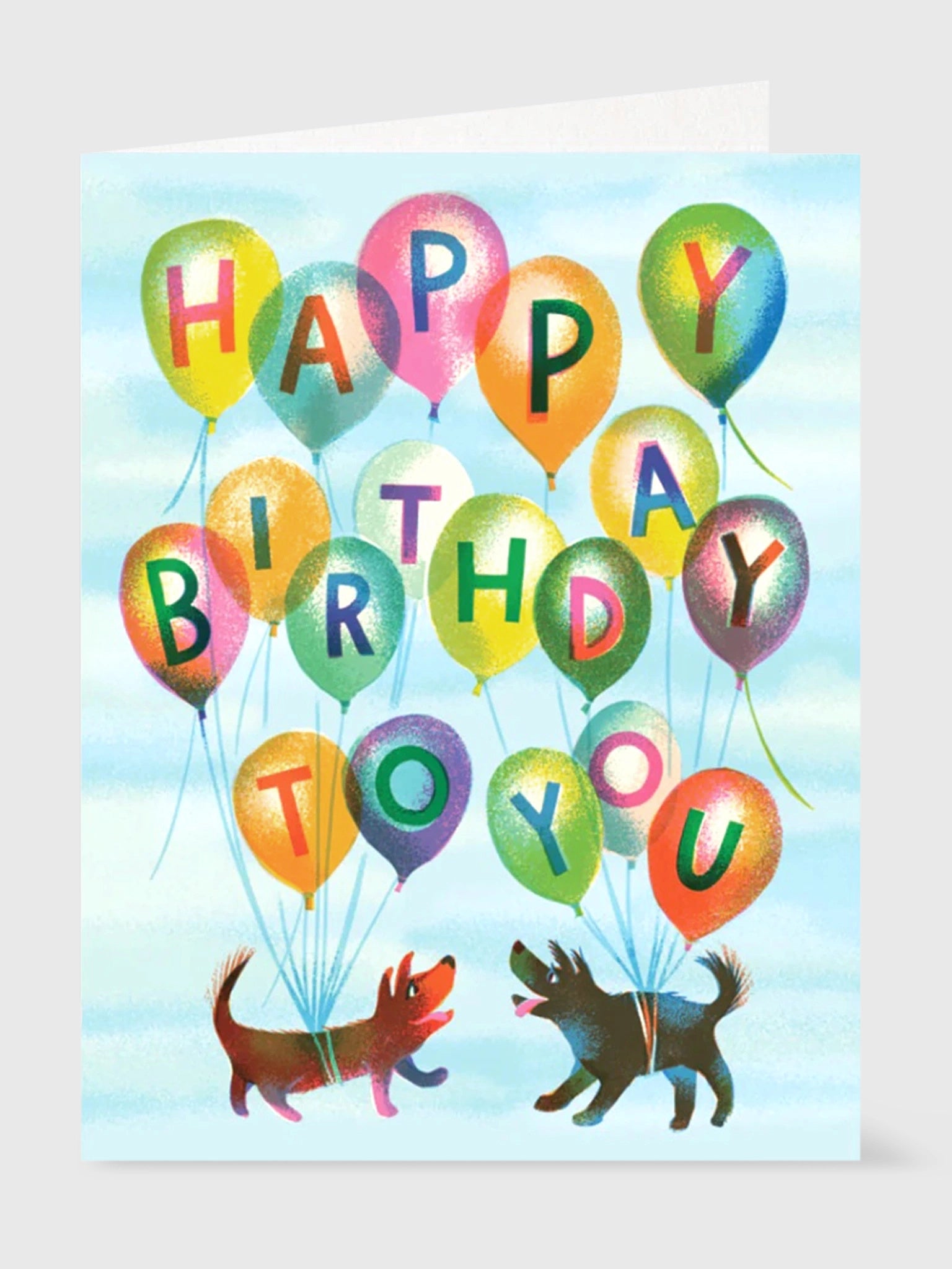Half Penny Postage Birthday Card - Saint Bernard