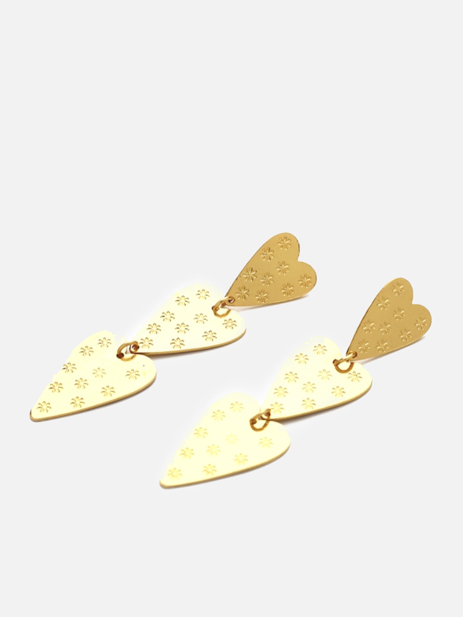 Accessory Concierge Hammered Heart Drop Earring - Saint Bernard