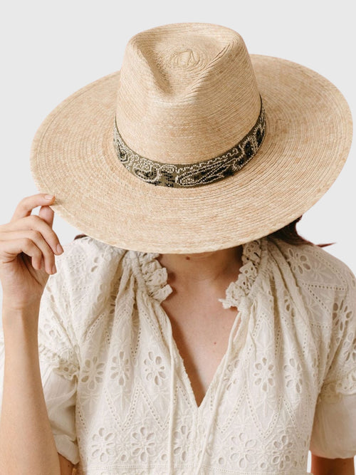 Sunshine Tienda Women's Olive Bandana Palm Hat - Saint Bernard