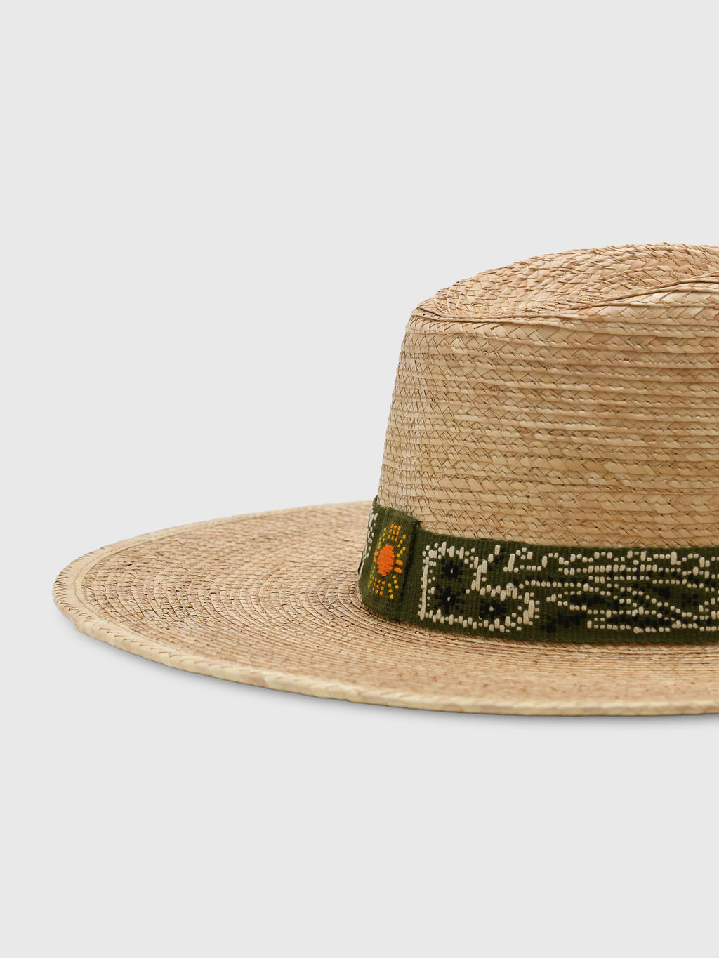 Sunshine Tienda Women's Olive Bandana Palm Hat - Saint Bernard