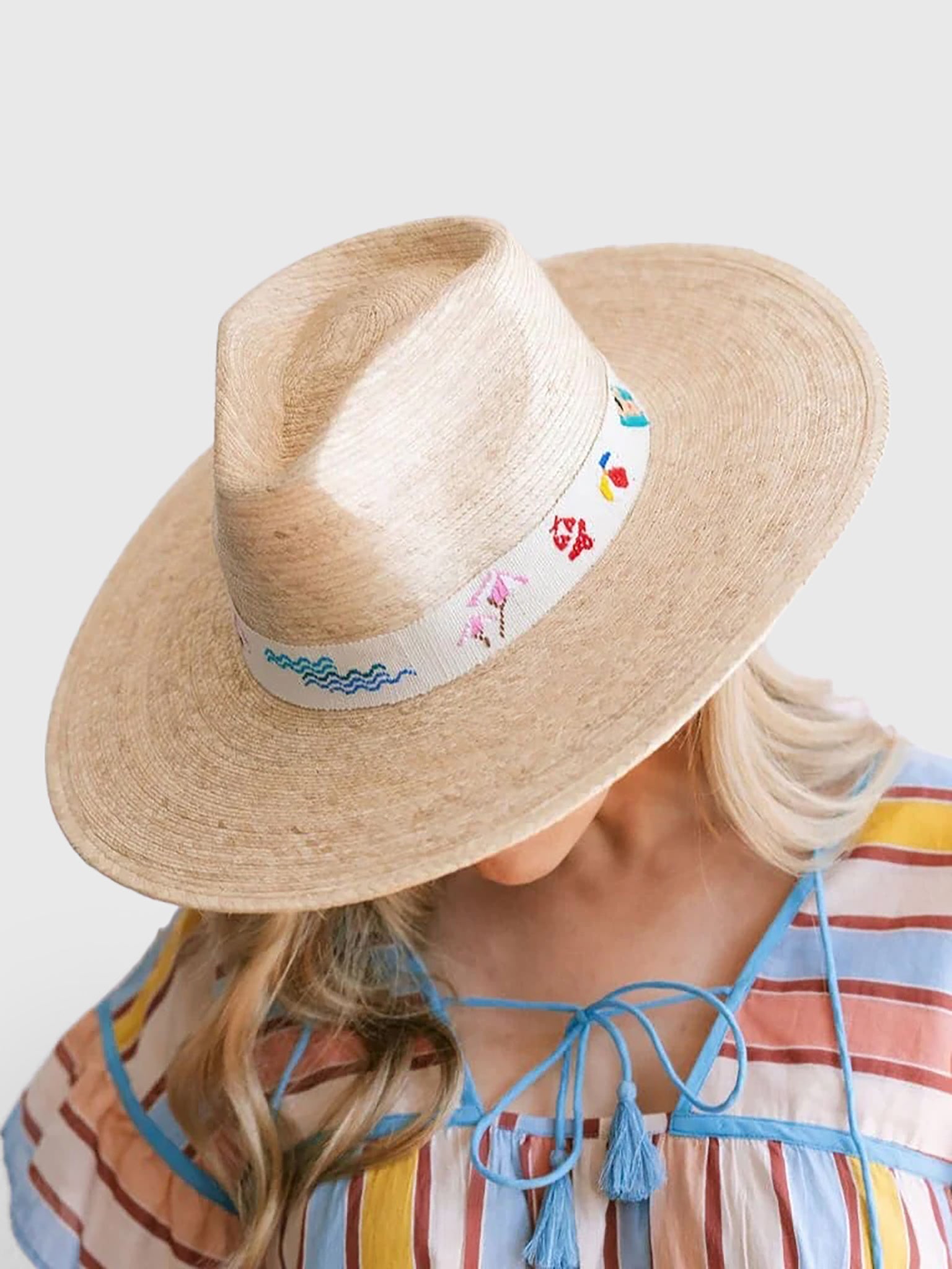 Sunshine Tienda Women's Sandbar Palm Hat - Saint Bernard