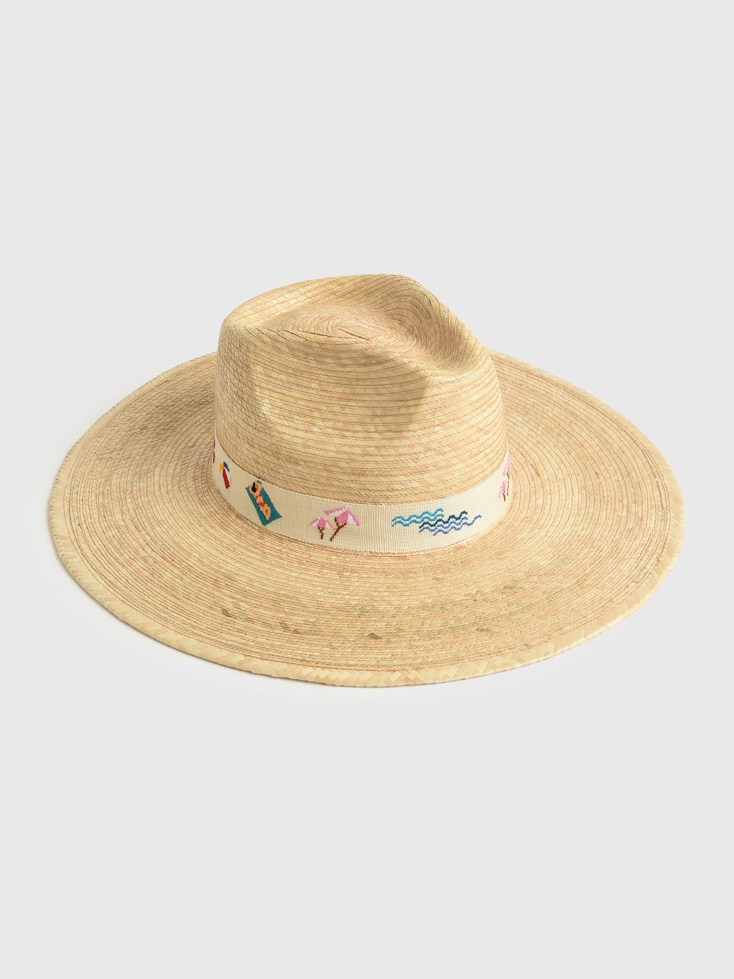 Sunshine Tienda Women's Sandbar Palm Hat - Saint Bernard