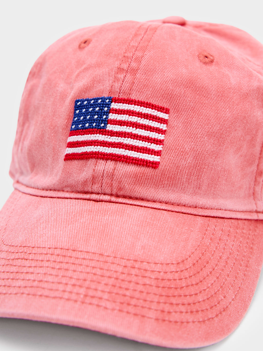 Smathers & Branson American Flag Needlepoint Performance Hat - Saint Bernard