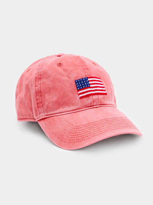 Smathers & Branson American Flag Needlepoint Performance Hat