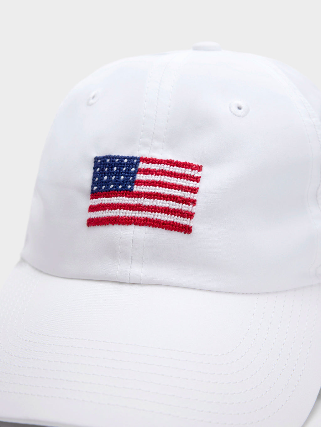 Smathers & Branson American Flag Needlepoint Performance Hat - Saint Bernard