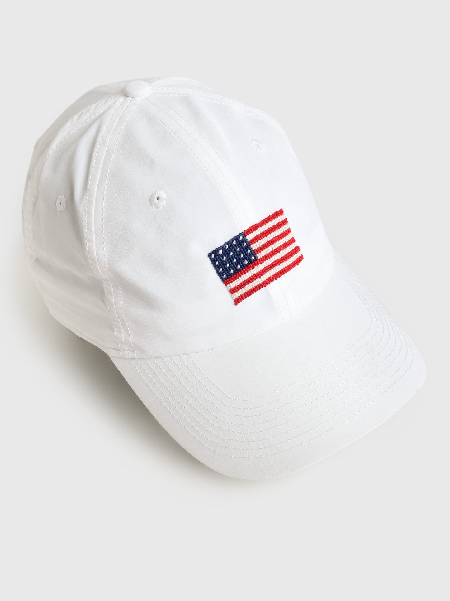 Smathers + Branson American Flag Needlepoint Performance Hat - Saint Bernard