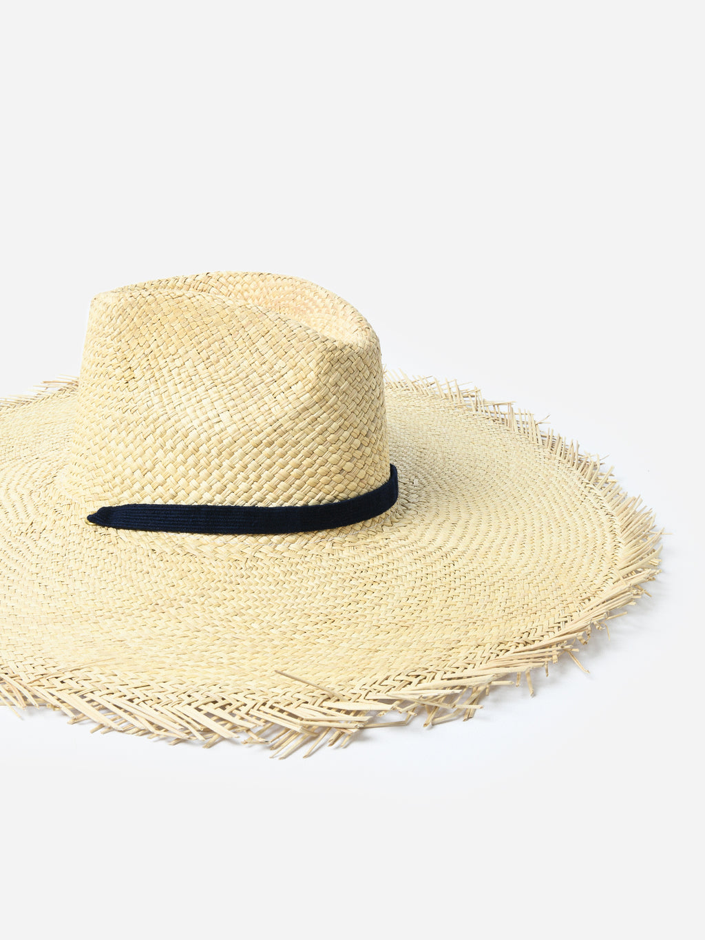 Sunshine Tienda Women's Miriam Wide Brim Fringe Palm Hat - Saint Bernard