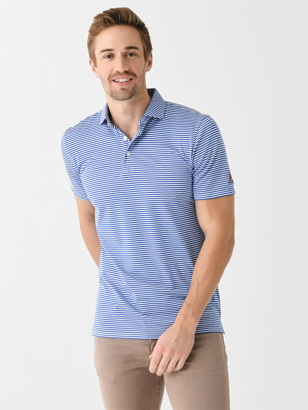 Holderness + Bourne Men's The Maxwell Weekend Polo - Saint Bernard