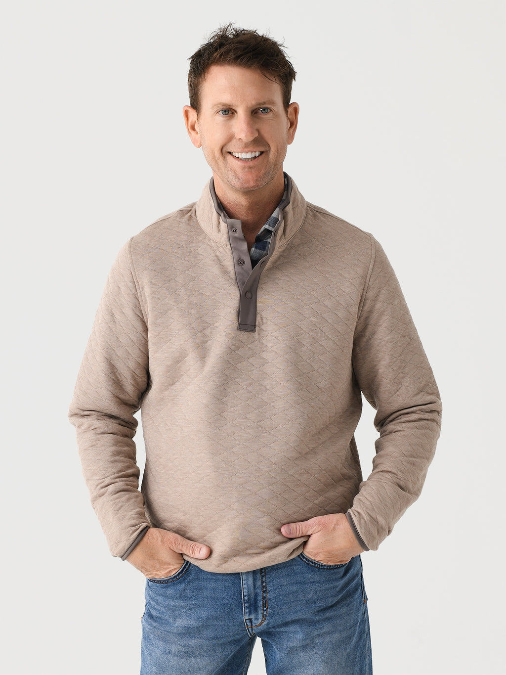 Holderness + Bourne Men's The Sullivan Pullover - Saint Bernard