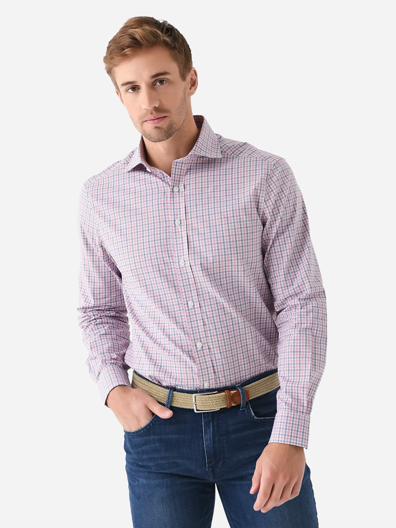 Holderness + Bourne Men's The McPhail Button-Down Shirt - Saint Bernard