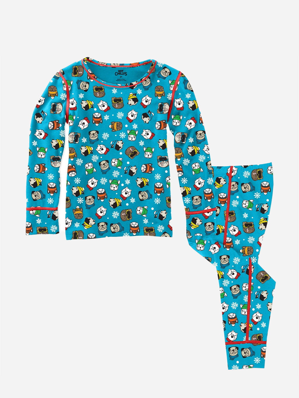 Hot Chillys Toddler Originals Print Base Layer Set - Saint Bernard
